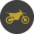 Motocross motorbike icon