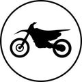 Motocross motorbike icon