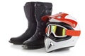 Motocross protection equipment Royalty Free Stock Photo