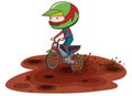 A Motocross Racing in Mud