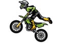 Motocross rider doing stunt