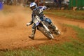 Motocross rider in national event