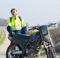 Motocross rider portrait