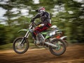 Motocross scene douring a race Royalty Free Stock Photo