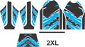 Motocross Shirt Design Adjust in Pattern 2XL size Royalty Free Stock Photo