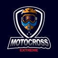 Motocross sport emblem Royalty Free Stock Photo