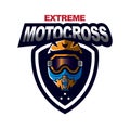 Motocross sport emblem Royalty Free Stock Photo