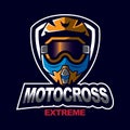 Motocross sport emblem Royalty Free Stock Photo