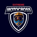 Motocross sport emblem Royalty Free Stock Photo