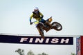 Motocross winner jump