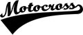 Motocross word retro