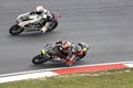 Motogp 125cc Side-by-Side Racing Action Royalty Free Stock Photo