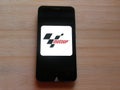 MotoGP app on mobile phone