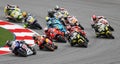 MotoGP at Sepang Circuit in Sepang, Selangor, Malaysia. Royalty Free Stock Photo