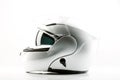 Motor bike helmet for road safety Royalty Free Stock Photo