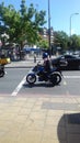 Motor bike riding through catford south london u.k.
