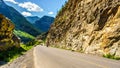 Motor Bikes driving Highway 99, also called The Duffey Lake Road