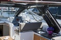 Motor boat interior Royalty Free Stock Photo