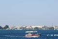 Motor Boat in The Red Sea on A Sunny Day in Jeddah