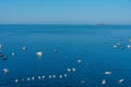 Motor boats at the Positano beach, Italy Royalty Free Stock Photo