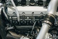 Motor or car engine inside. Technology background Royalty Free Stock Photo