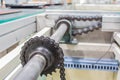 Motor and chain drive shaft Line Conveyor Industrial