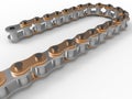 Motor chain illustration Royalty Free Stock Photo