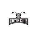 Motor club emblem logo design vector illustration template Royalty Free Stock Photo