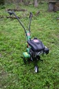 Motor-cultivator for ploughed garden.Gasoline Cultivator Tatra Garden