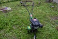 Motor-cultivator for ploughed garden.Gasoline Cultivator Tatra Garden