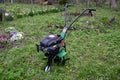 Motor-cultivator for ploughed garden.Gasoline Cultivator Tatra Garden