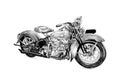 Motor cycle illustration drawing isolated art