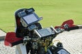 Motor Cycle Navigation Instruments Royalty Free Stock Photo
