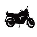 A motor cycle vector silhouette vector