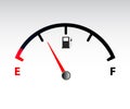 Motor gas gauge. Royalty Free Stock Photo