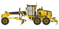 Motor Grader of Earth Grader vector illustration Royalty Free Stock Photo