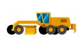 Motor grader minimalistic icon