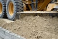 Motor Grader Shoveling Earth Royalty Free Stock Photo