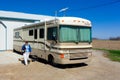A motor home visiting in ontario