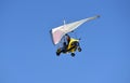 Motor kite flying in the sky Royalty Free Stock Photo