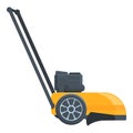 Motor lawn mower icon cartoon vector. Garden trimmer Royalty Free Stock Photo
