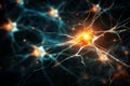 Motor Neuron under the microscope in lab, nerve sells