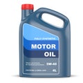 Motor oil canister Royalty Free Stock Photo