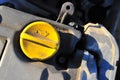 Motor oil cap Royalty Free Stock Photo