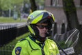 Motor Police Man At Amsterdam The Netherlands 2019 Royalty Free Stock Photo