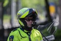 Motor Police Man At Amsterdam The Netherlands 2019 Royalty Free Stock Photo