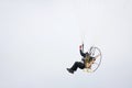 Motor powered paraglider closeup Royalty Free Stock Photo