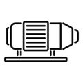 Motor pump icon outline vector. Engine system