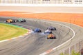 Motor racing competition Citroen Saxo cup and formula 4 in the Ricardo Tormo circuit in Valencia Royalty Free Stock Photo