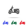 Motor scooter icons. Elements of transport element in multi colored icons. Premium quality graphic design icon. Simple icon for Royalty Free Stock Photo